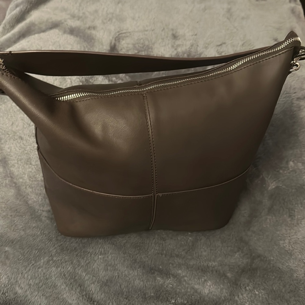 Large brown tote bag